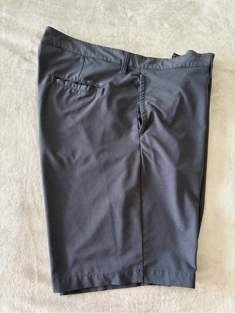 Travis Mathew Men's Charcoal Flat Front Performance Shorts